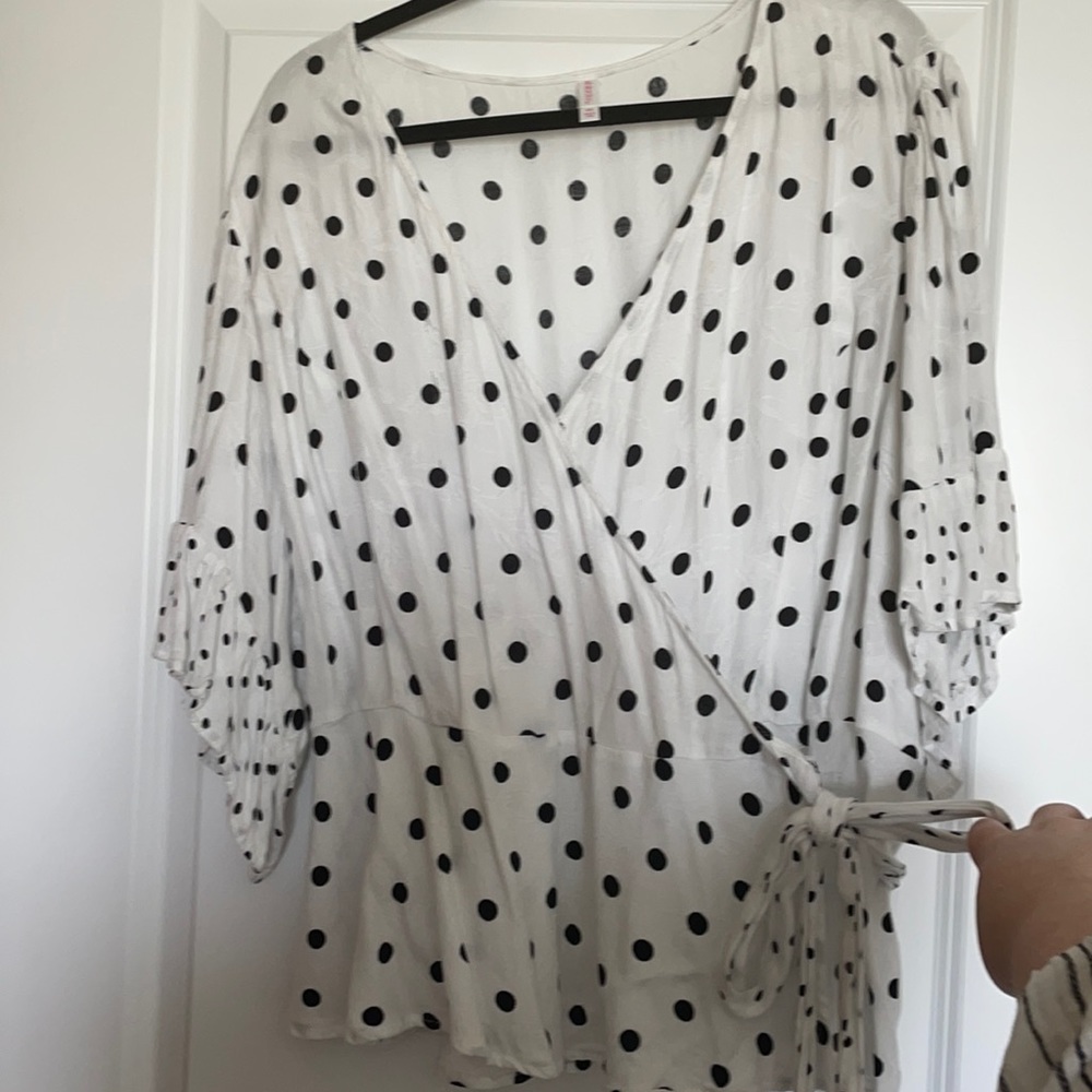 Plus Size Wrap Top